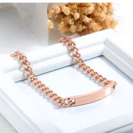 wholesale Fashion Bracelets Chain simple multi-functional men's and women's hand ornaments small design titanium steel couple bracelet