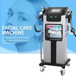 Multi-Functional Beauty Equipment 8 In 1 Hydra Peeling Facial H2O2 Hydrogen Hydro hydrodermabrasion Facial Hidra Small Bubble Dermabrasion Hydra Aqua Machine