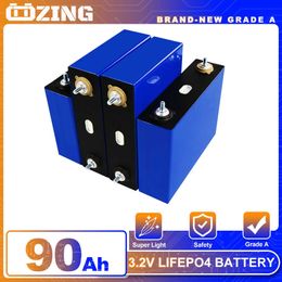 4-32PCS 90Ah Lifepo4 Battery 3.2V Rechargeable Brand New Lithium Iron Phosphate Solar Battery Pack for Boat Golf Cart RV Yacht