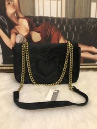 Women bags Classic chain single shoulder messenger bag velvet fabric Fashion Shopping Satchels backpack bags hobo handbag Luxury designer purses woman wallet tote