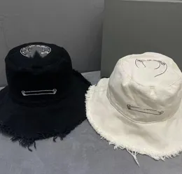 Quality Tattered Jeans Distressed Edging Big Brim Hats Washable Street Cover Face Concave Shape Sun Protection cap Female
