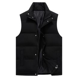 Men's Vests 3677 Black Grey Vest Coat Plus Size 8XL Warm Winter Jackets Mens Outerwear Slim Thick Men's Vest Outerwear Waistcoat 221202