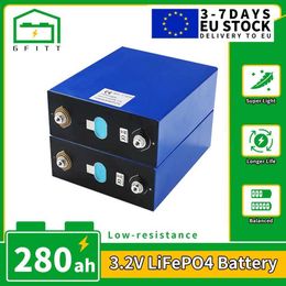 3.2V 280Ah Lifepo4 Battery EU Warehouse Fast Delivery 4PCS Rechargeable Batteri For Golf Cart Solar Energy EU US Tax Exemption