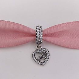 Mothers Day 925 Sterling Silver Beads Passar European Pandora Style Jewelry Armband 791521CZ MOM Gift Annajewel