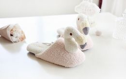 Slippers Winter Keep Warm Women Flamingo for Home Fluffy Soft Indoor Slides Non Slip House Shoes 221203