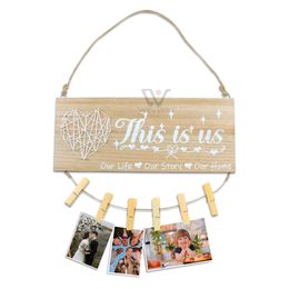 2023 New Arrial Wooden Craft China Style Souvenir Creative wood photo wall home decoration swing on restoring ancient ways hanging handmade wooden decorations