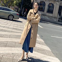 Women's Trench Coats 2022 Autumn Women's Casual Women Coat Long Tops Korean Trenchcoat Female Oversize Casaco Feminino Mujer