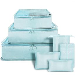 Storage Bags 7Pcs Portable Clothes Bag Underwear Packing Travel Case Luggage Organizer Pouch Suitcase Accessories