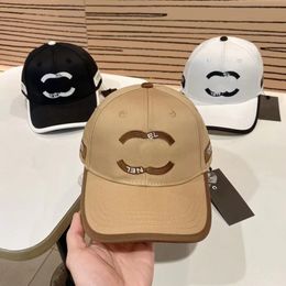 Designer Brand Men's Luxury Baseball Hat Women's Spring and Summer New Style Small Fragrance Embroidery Letter Fashion Trend Versatile Duck