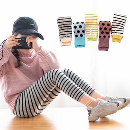 Leggings Tights Autumn Girls Striped Leggins For Kids Teenager Children Pants Polka Pantyhose Skinny Baby Trousers 1 12T 221203