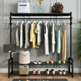 Clothing Storage Hanger Floor Bedroom Drying Clothes Rack Folding Cool Rail Indoor And Outdoor Household Simple Coat