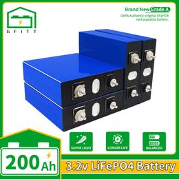 3.2V Lifepo4 200AH Battery 4/8/16/32PCS New DIY High Capacity 2000 cycles Batteries Pack For Solar Cell RV EU US Tax Exemption