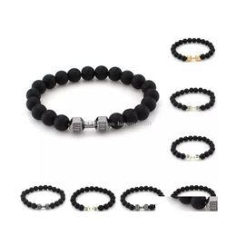 Beaded 9 Style Volcanic Rock Bracelets Aromatherapy Jewellery Essential Oils Diffuser For Women Men Girls Couples Drop Delivery Dhuzz