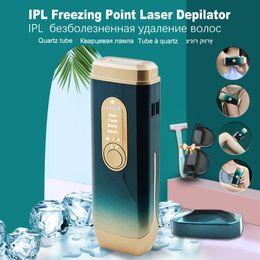 Epilator Laser Hair Remova with Ice Cooling System Poepilator Ipl Depilator 999900 Flashes Home Use Shaving And Removal 221203