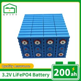 New Lifepo4 200Ah Battery 16PCS 3.2V LFP Plastic Batteri Pack For Solar Cell Forklift Golf Energy Storage System EU US Tax Free