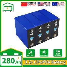 New 3.2V Lifepo4 280AH Battery Overseas Warehouse High Capacity 6000 Deep Cycles Batteri Pack For Solar Cell EU US Tax Exemption