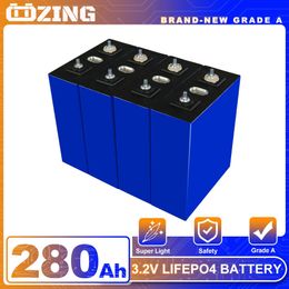 New 8PCS Lifepo4 3.2V 280Ah Battery Grade A 12V 24V Battery Pack Cell DIY for RV EV Boat Golf Cart EV Forklift EU US tax exempt