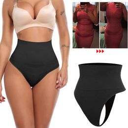 Women's Shapers High Waist Tummy Control Pantie Thong Panty Slimming Underwear Butt Lifter Belly Shaping Cincher Brief Body 221202