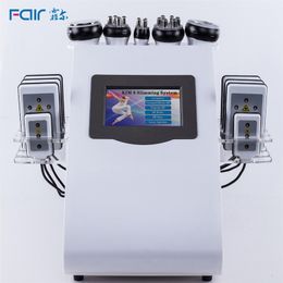 Factory Price Liposuction LipoLaser 40K 80K Slimming Machine Cavitation Vacuum RF Laser Pads Anti-aging Body Scultping Fat Burner Salom Equipment with 5 Handles