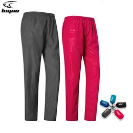 Outdoor Pants LNGXO Women Men Camping Trekking Climbing Hiking Waterproof Unisex Sports Quick Dry Mountain Rain Trousers Anti-UV 221203