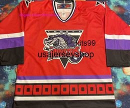 Stitched Authentic Retro SP AHL Lowell Lock Monsters Hockey Jersey Mens Kids Throwback Jerseys