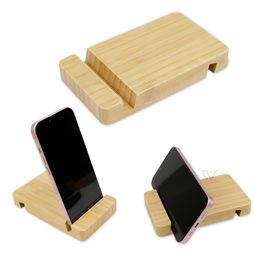 Bamboo Mobile Speaker Cell Phone Mounts & Holders Wooden Loudspeaker Holder Sound Bracket Desktop Stand Stands