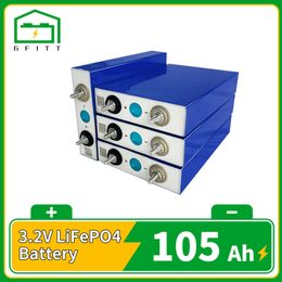 New 3.2V Lifepo4 Battery 105AH 8PCS 3500cycle DIY Solar Cell Golf Cart Boat Motorcycle Electric Vehicle Forklift EU US duty free