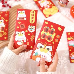 Gift Wrap 6pcs/pack Hong Bao Lucky Money Envelopes Chinese Year Red Packets For 2023 Spring Festival