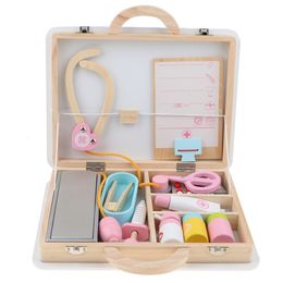 Kitchens Play Food Imitation Games Baby Child Wooden Tools Doctor Nurse Role Accessory 221202