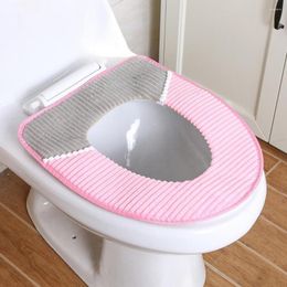 Toilet Seat Covers Cushion Excellent Ultra Soft Washable Winter Thick Pad Closestool Warmer For Home