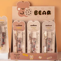 Kawaii Cartoon Caramel Mechanical Pencil Set with Lead Cute Pencils Eraser Top School Office Writing Supplies Gift Stationery