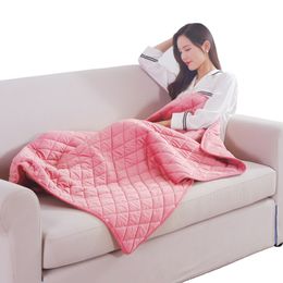Electric Blanket 5V USB Large Powered By Power Bank Winter Bed Warmer Heated Body Heater 221203
