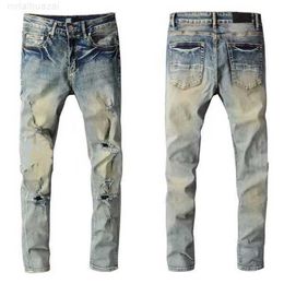 Мужские джинсы 2022 Дизайнерские джинсы Mens Jeans Hip-Hop Fashion Zipper Hole Wash Jean Pant