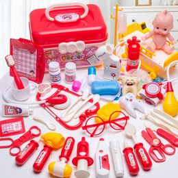 Kitchens Play Food Kids Pretend Toy Doctor Set Girls Roleplaying Games Hospital Accessorie Kit Nurse Tools Bag Toys for Children Gift 221202