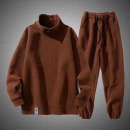 Men's Tracksuits 2 Piece Sets Comfort Fleece Mens Joggers Set Fashion Clothing Trends Warm Casual Tracksuit Men Sweat Suits Designer Clothes 221202