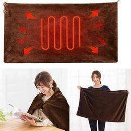 Electric Blanket 3 Levels Machine Washable Thermostat Soft Plush Camping Home Office USB Heating Portable Travel For Sofa Bed 221203