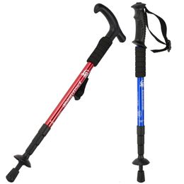 Trekking Poles Telescopic Pole Adjustable Walking Stick Hiking Camping Climbing Retractable Cane for Elderly 221203