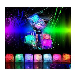 Novelty Lighting Led Lighting Polychrome Flash Party Lights Glowing Ice Cubes Blinking Flashing Decor Light Up Bar Club Wedding Drop Otxh3