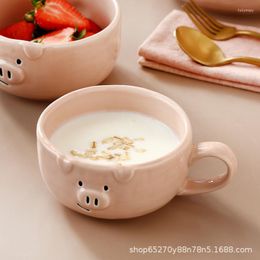 Plates Ins Japanese Cute Dishes Set Cartoon Plate Ceramic Tableware Household Personality Girl One Person