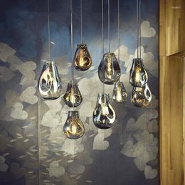 Lampade a sospensione sapone lampadario multipla lampadina industriale lampada a bolle ristorante Nordic Art Deco Coffee Shop Island