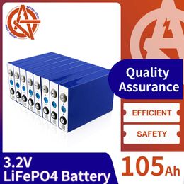 LiFePO4 Battery 3.2V 105AH 1/4/8/16/32PCS Grade A Rechargeable Lithium Iron Phosphate Cell DIY 12V 24V 48V RV Boat Solar System