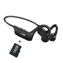 Outdoor Sport Earbuds Headset with Mic For Android iphone Bone Conduction Earphones Wireless Bluetooth 5.1 Headphones 6MNUM