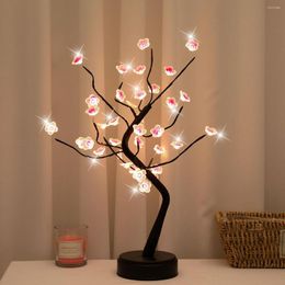 Night Lights Cherry Tree Bonsai Lamp Beautiful Decorative Blossom Light With 36 LEDs USB Or Battery Powered IP66 Waterproof LED