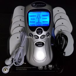 Tragbare schlanke Ausr￼stung Ganze englische Schl￼ssel f￼r die Pflege elektrischer Zehnakupunktur Ganzk￶rpermassagel Digital Therapie Maschine 10 Pads f￼r R￼ckenhals Fu￟ Amy Bein 221203