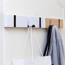 Clothing Storage Solid Wood Wall Hooks Towel Coat Clothes Hat Racks Hangers Shelf Organizer Key Holder Hook Hanger