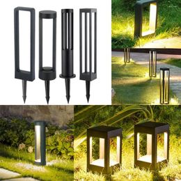 Outdoor In-ground Lawn Light Waterproof Aluminium Garden Pillar Landscape Villa Courtyard Pathway Bollards Lights