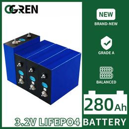 Lifepo4 Solar Battery 3.2V 271Ah 280AH DIY 12V 24V 48V Boat Golf Cart RV Forklift Home Lithium Iron Phosphate Rechargeable Cell