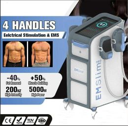 Salone HI-EMT NEO Sculpt slimming equipment Shaping fat reduce Build muscle High intensity Electromagnetic Stimulation Emslim muscle stronger with RF 4 handles