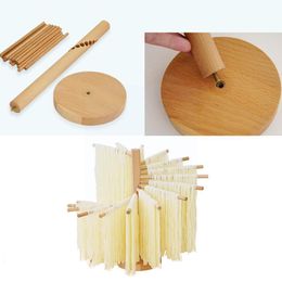 Other Kitchen Dining Bar Multifunction Wooden Pasta Drying Rack Spaghetti Dryer Stand Tray Collapsible Noodle Making For Kitchen Gadgets Tools K8f7 221203