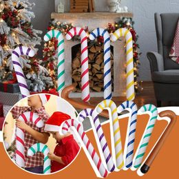 Christmas Decorations Inflatable Candy Canes Decoration Cane Balloons For Party Home Merry Tree